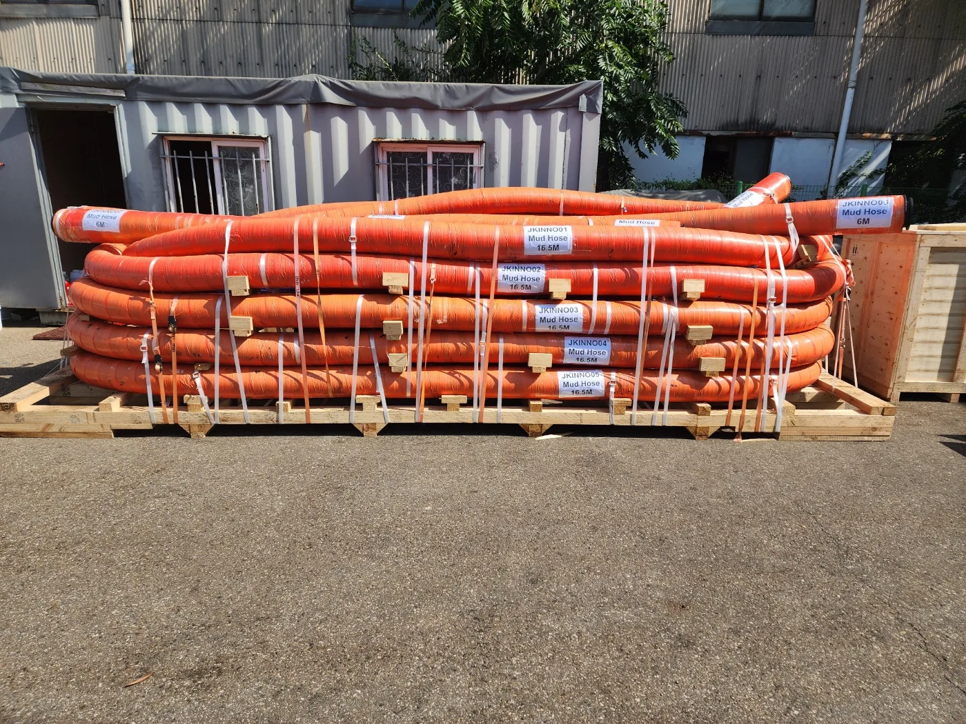 6-inch D6 Mud Hose Shipment to Dubai, UAE — Trench Cutter Slurry Hose Made in Korea by JK INNOVATION — photo 4