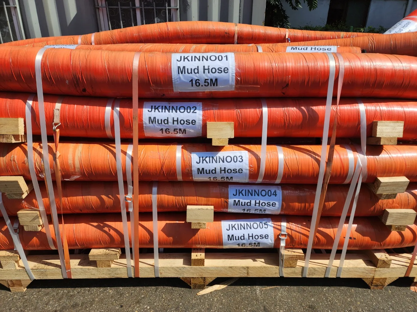 6-inch D6 Mud Hose Shipment to Dubai, UAE — Trench Cutter Slurry Hose Made in Korea by JK INNOVATION — photo 3